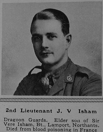 Isham J V 2nd Lt 5th Dragoon Guards (Princess Charlotte of Wales's) The Sphere 23rd Sep 1916