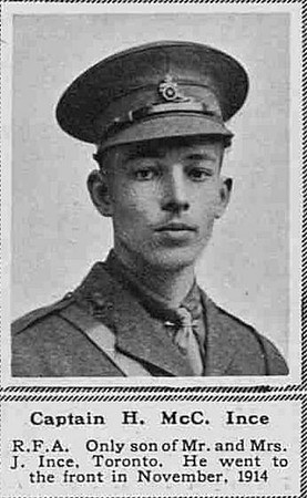Ince H M Captain Royal Field Artillery The Sphere 20th Jan 1917