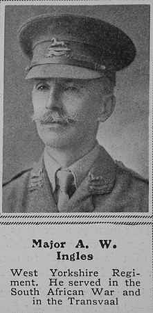 Ingles A W Major West Yorkshire Regiment The Sphere 10th Oct 1914