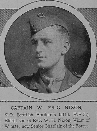 Nixon W E Captain Royal Flying Corps The Illustrated London News 11th Aug 1917