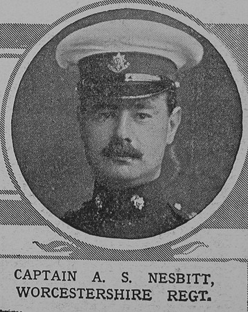 Nesbitt A S Captain Worcestershire Regiment The Illustrated London News 12th Dec 1914