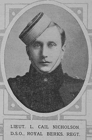 Nicholson L C Lt DSO Royal Berkshire Regiment The Illustrated London News 6th Feb 1915