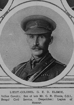 Elmslie G E D Lt Col Indian Army The Illustrated London News 14th Jul 1917