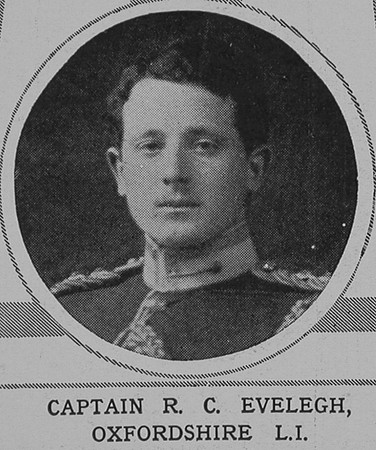 Evelegh R C Captain Oxford And Bucks Light Infantry The Illustrated London News 24th Oct 1914