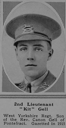 Gell C S 2nd Lt 1st West Yorkshire Regiment (Prince of Wales's Own) The Sphere 2nd Dec 1916
