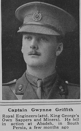 Gwynne-Griffith G D M Captain RE The Sphere 22nd Feb 1919