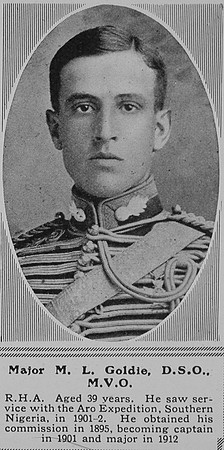 Goldie M L Major DSO Royal Horse Artillery The Sphere 3rd Apr 1916