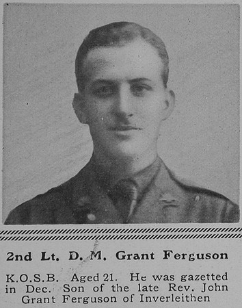 Grant-Ferguson D M 2nd Lt 3rd Kings Own Scottish Borderers The Sphere 10th Jul 1915