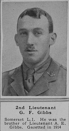 Gibbs G F 2nd Lt 8th Somerset LI The Sphere 7th July 1917