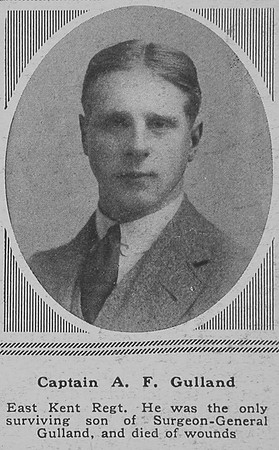Gulland A F Captain East Kent Regt The Sphere 11th Aug 1917