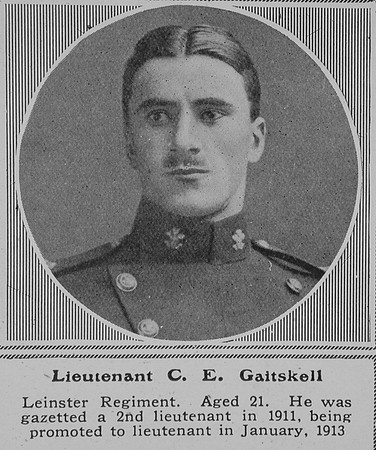 Gaitskell C E Lt Leinster Regiment The Sphere 5th Dec 1914