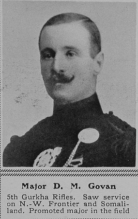 Govan D M Major Indian Army The Sphere 20th Nov 1915