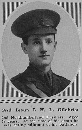 Gilchrist I H L 2nd Lt 2nd Northumberland Fusiliers The Sphere 8th Jan 1916