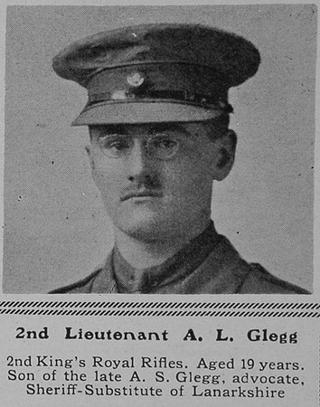 Glegg A L 2nd Lt 9th Kings Royal Rifle Corps