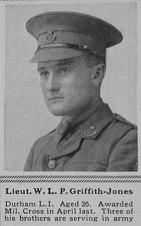 Griffith-Jones W L Lt MC 3rd Attd 2nd Durham Light Infantry The Sphere 16th Sep 1916