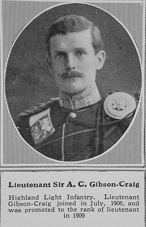 Gibson-Craig A C Lt Sir Highland Light Infantry The Sphere 10th Oct 1914