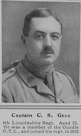 Gray C S Captain 4th Lincs Regt The Sphere 11th Dec 1915