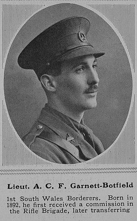 Garnett-Botfield A C F Lt 1st South Wales Borderers The Sphere 12th Jun 1915