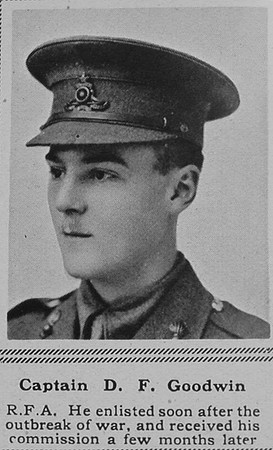 Goodwin D F Captain RFA The Sphere 28th Apr 1917