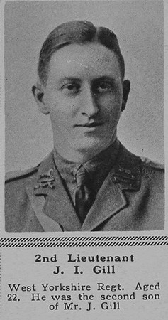 Gill J I 2nd Lt West Yorks Regt The Sphere 6th Oct 1917