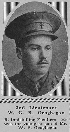 Geoghegan W G R 2nd Lt 2nd R Inniskilling Fusiliers The Sphere 7th July 1917