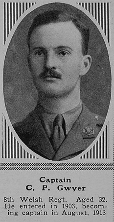 Gwyer C P Captain 8th Welsh Regt The Sphere 25th Sep 1915
