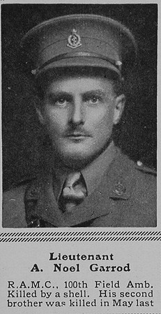 Garrod A N Lt RAMC The Sphere 4th Mar 1916