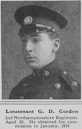 Gordon G D Lt 2nd Northamptonshire Regiment The Sphere 1st May 1915