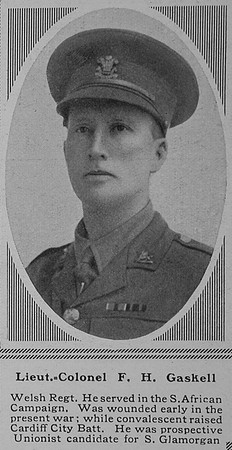 Gaskell F H Lt Col 16th Welsh Regiment