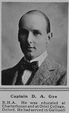 Gye D A Captain RHA The Sphere 28th Apr 1917