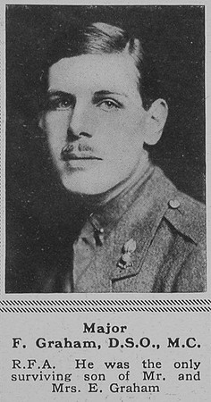 Graham F Major DSO MC RFA The Sphere 18th May 1918