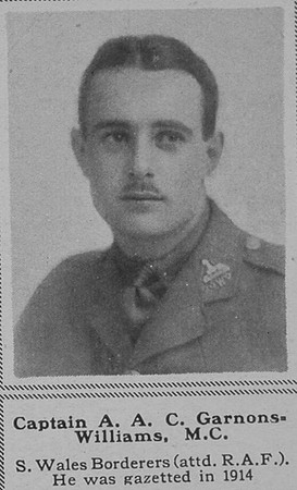 Garnons-Williams A A C Captain MC RFC The Sphere 6th July 1918