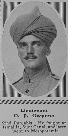 Gwynne O P Lt Indian Army The Sphere 19th Feb 1916