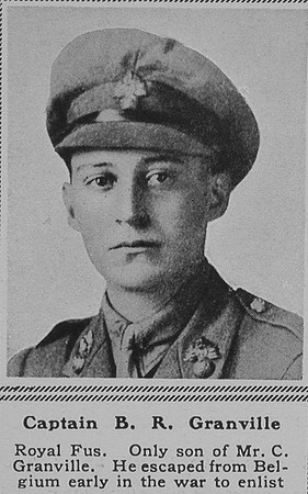 Granville B R Captain 7th Royal Fusiliers The Sphere 30th June 1917