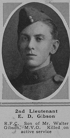 Gibson E D 2nd Lt RFC The Sphere 5th Jan 1918