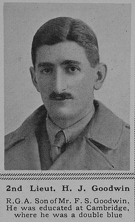 Goodwin H J 2nd Lt RGA The Sphere 23rd June 1917