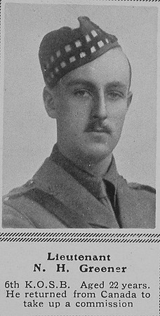 Greener N H Lt 6th KOSB The Sphere 13th Nov 1915