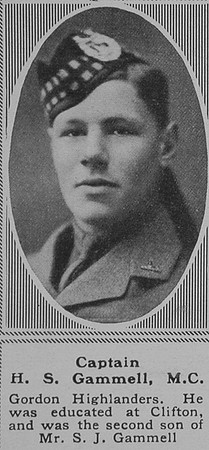 Gammell H S Captain MC Gordon Highlanders The Sphere 5th Oct 1918