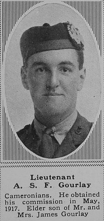 Gourlay A S F Lt 2nd Cameronians The Sphere 12th Oct 1918