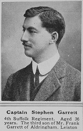Garrett S Captain 4th Suffolk Regiment The Sphere 3rd April 1915