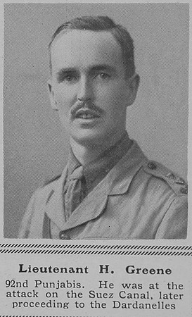 Greene H Lt Indian Army The Sphere 9th Oct 1915