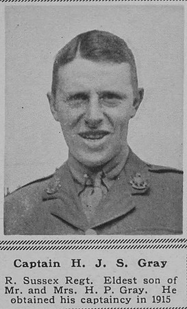 Gray H J S Captain 4th R Sussex Regt The Sphere 19th May 1917