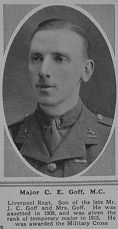 Goff C E Major MC 1st The King's (Liverpool Regiment) The Sphere 6th Jan 1917