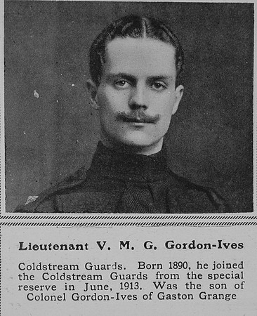 Gordon-Ives V M G Lt Coldstream Guards The Sphere 1st Oct 1914