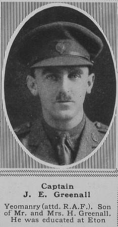 Greenall J E Captain RFC The Sphere 25th May 1918