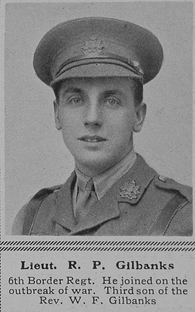 Gilbanks R P Lt 6th Border Regt The Sphere 9th Oct 1915