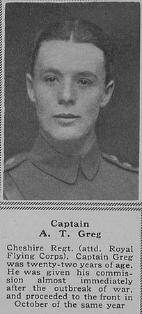 Greg A T Captain RFC The Sphere 21st July 1917