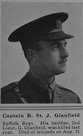 Glanfield B St J Captain 4th Suffolk Regiment The Sphere 30th Dec 1916