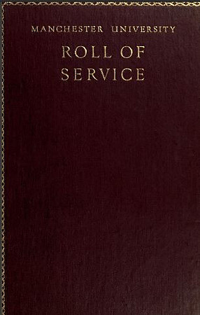 1 Manchester University Roll Of Service Cover