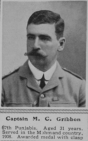 Gribbon M C Captain Indian Army The Sphere 5th Feb 1916
